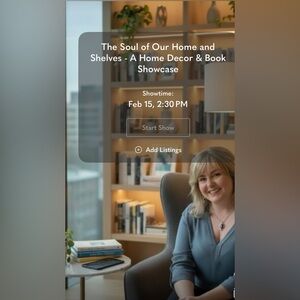 Book & Home Share Show. Sun, February 15th 2:30 PM EST.